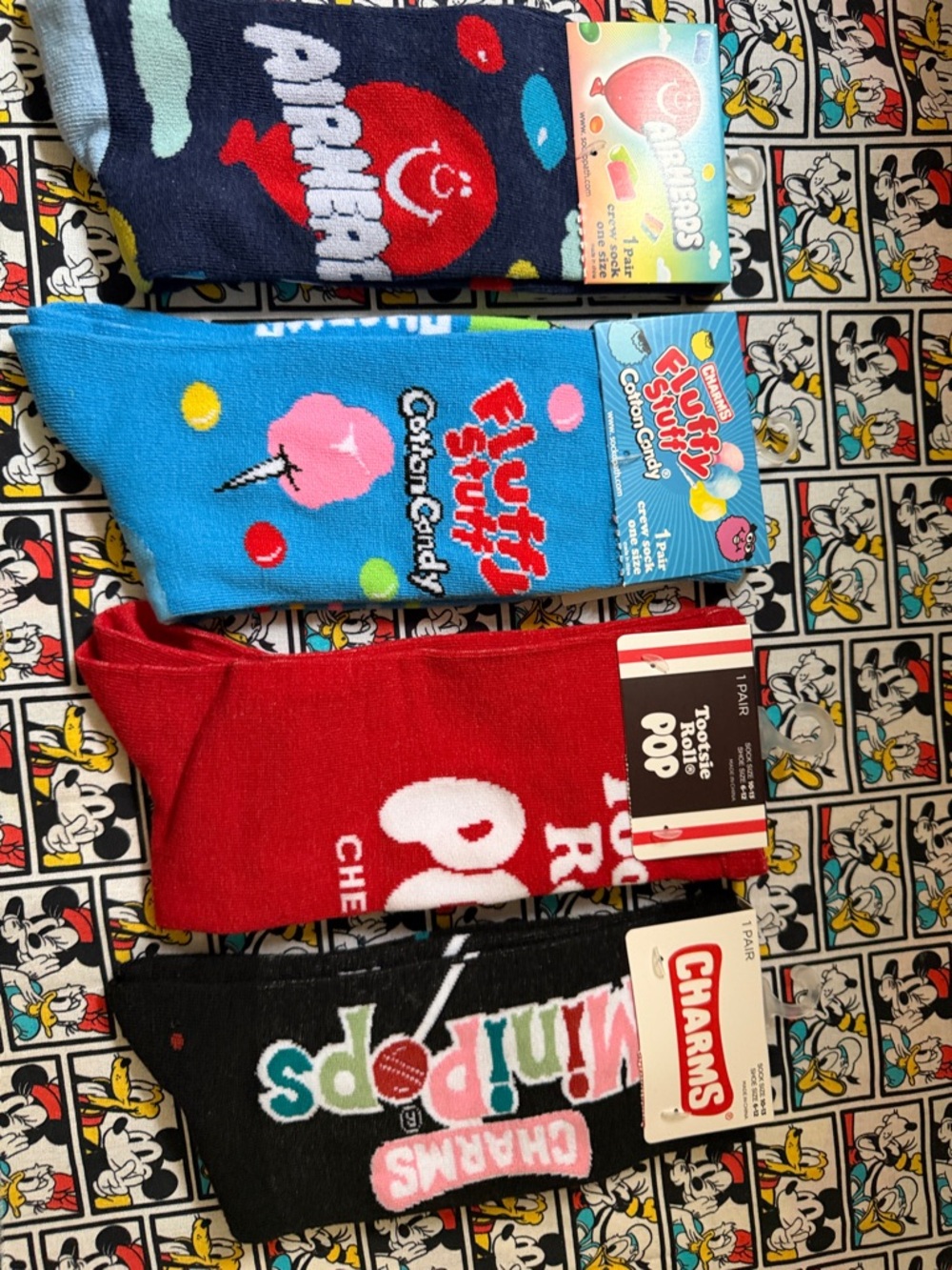 Lot of Candy Socks 4 pair Adult New